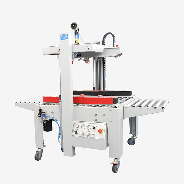  حالت قفل جدید دستگاه آب بندی کارتن پنوماتیک خودکار FXJ-5050QS